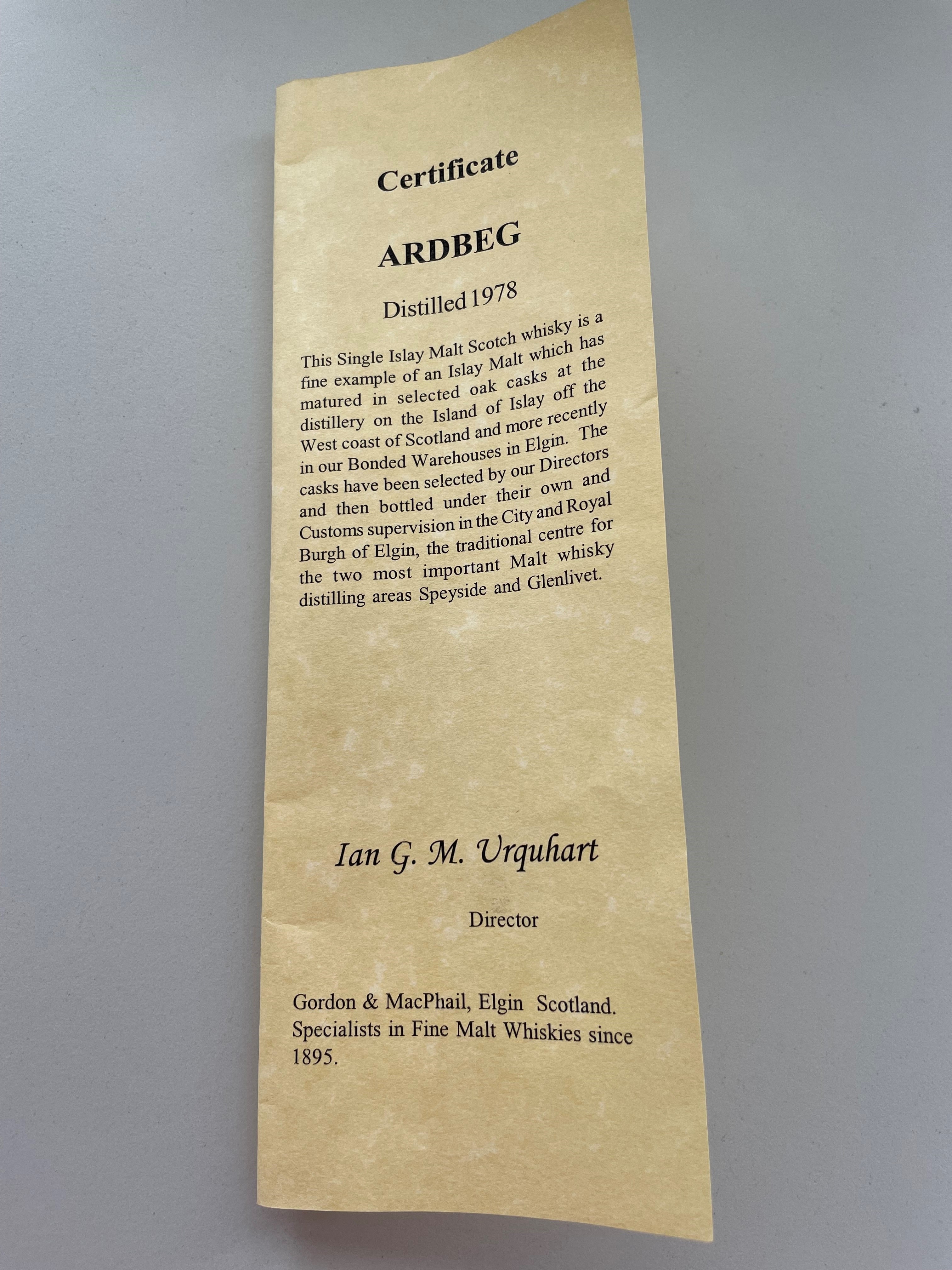 Ardbeg 1978 / 21 Years / Connoisseurs Choice