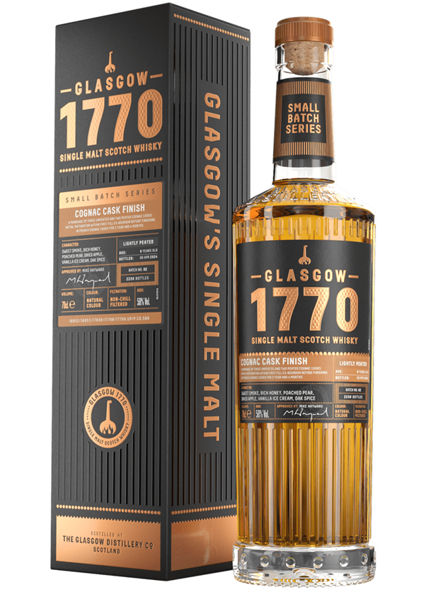 Glasgow 1770 6 Years Cognac Cask Finish Lightly Peated
