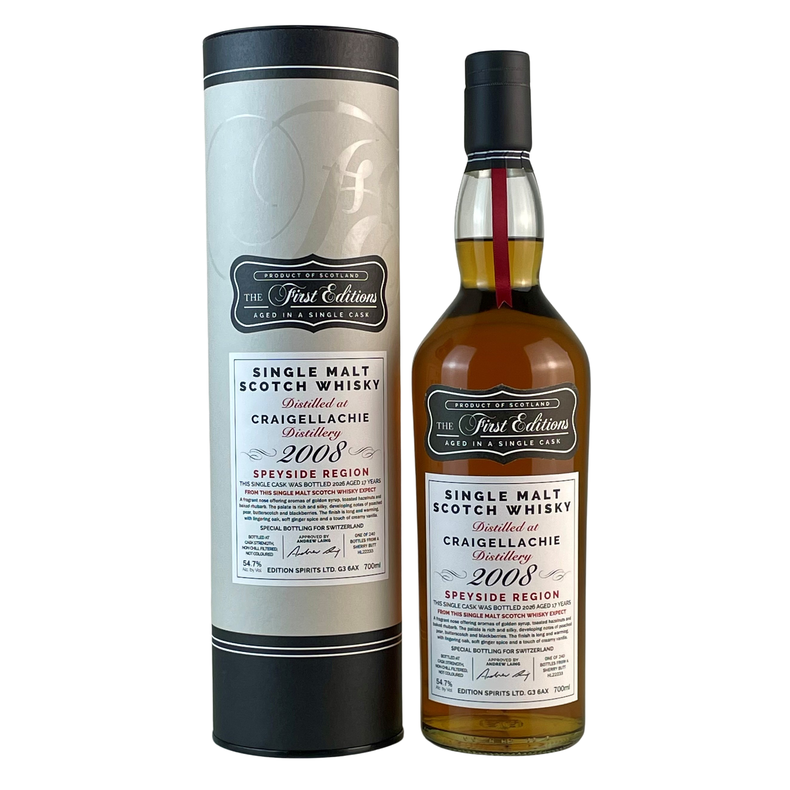 Craigellachie 2008 / 17 Years / The First Editions - Switzerland Exclusive