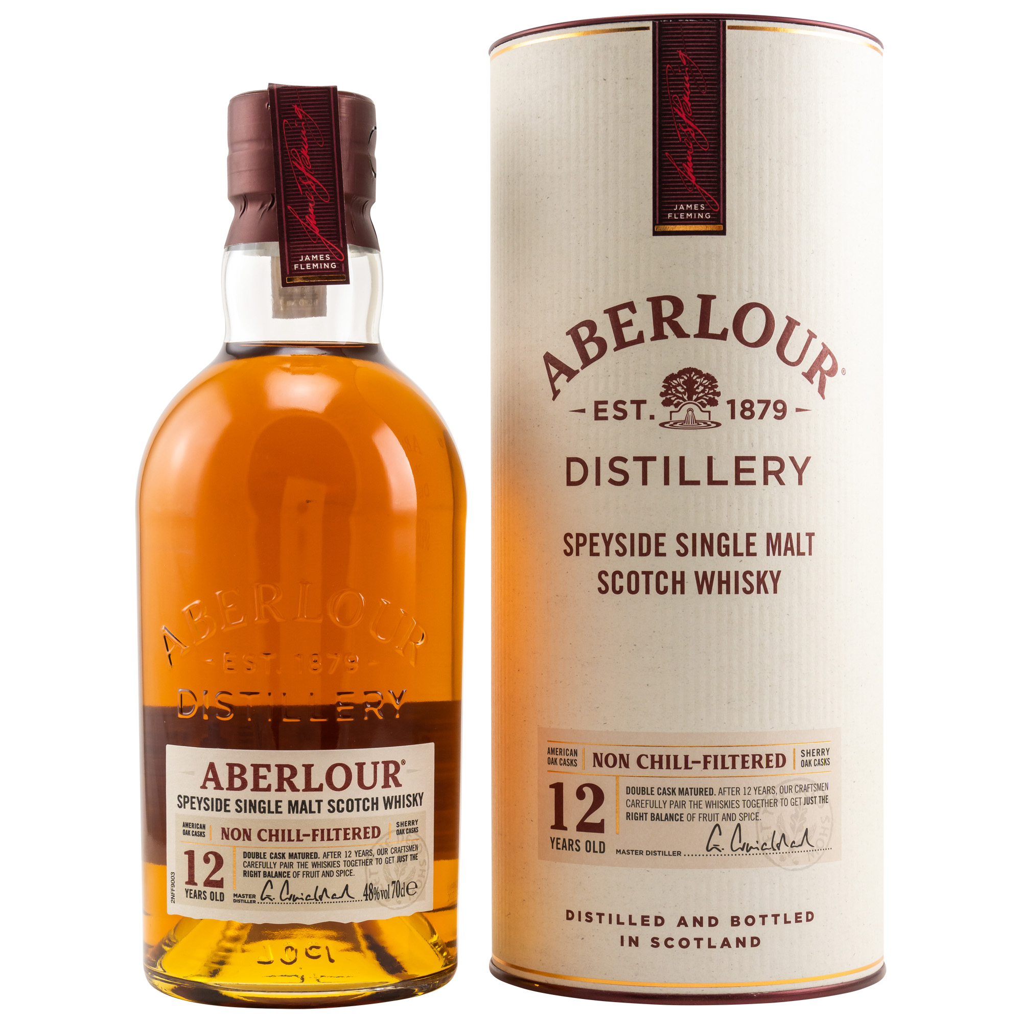 Whisky Aberlour 12 ans Un-chillfiltered 70cl 48° - Speyside - Le Comptoir  Irlandais
