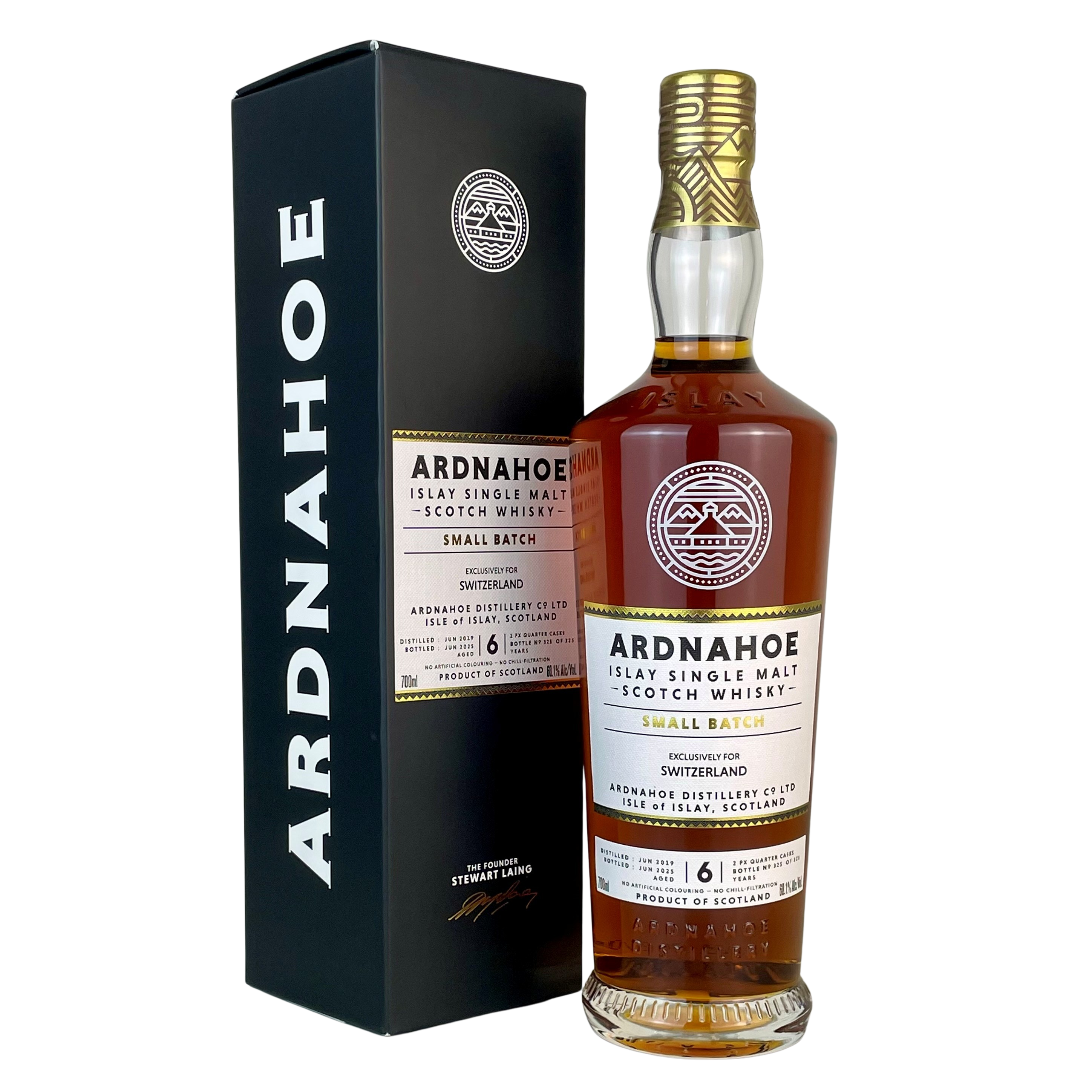 Ardnahoe 2019 / 6 Years Small Batch from 2 PX Quarter Casks - Switzerland Exclusive