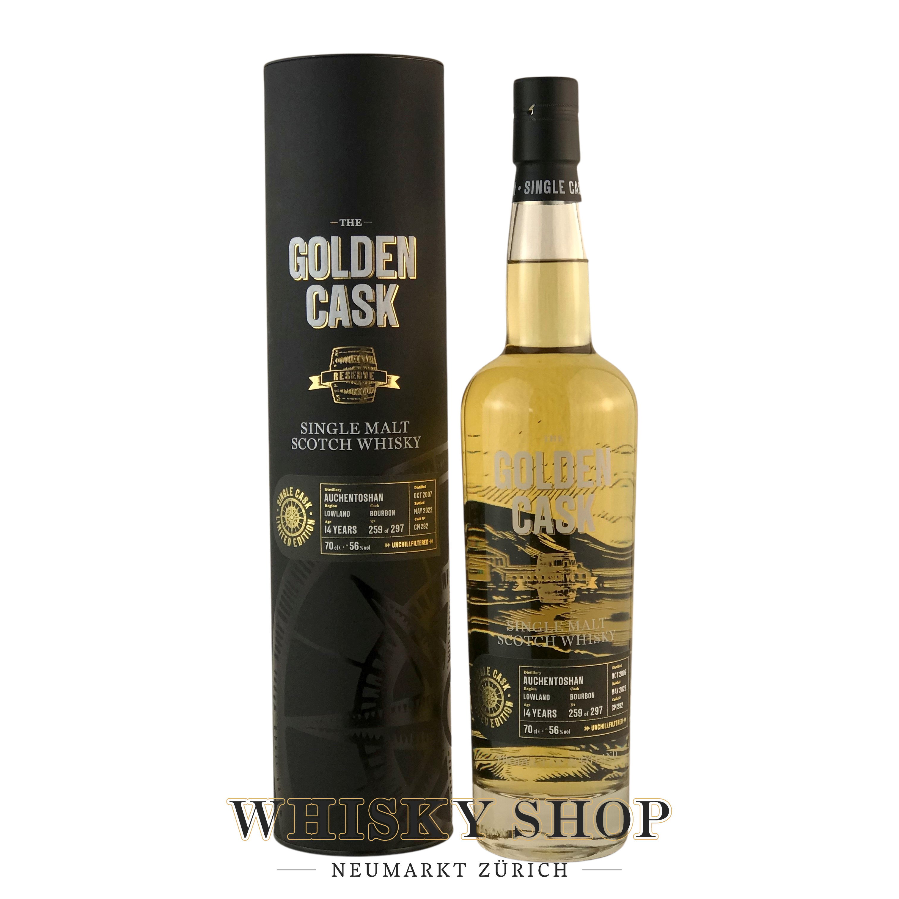 Auchentoshan 2007 / 14 Years / The Golden Cask
