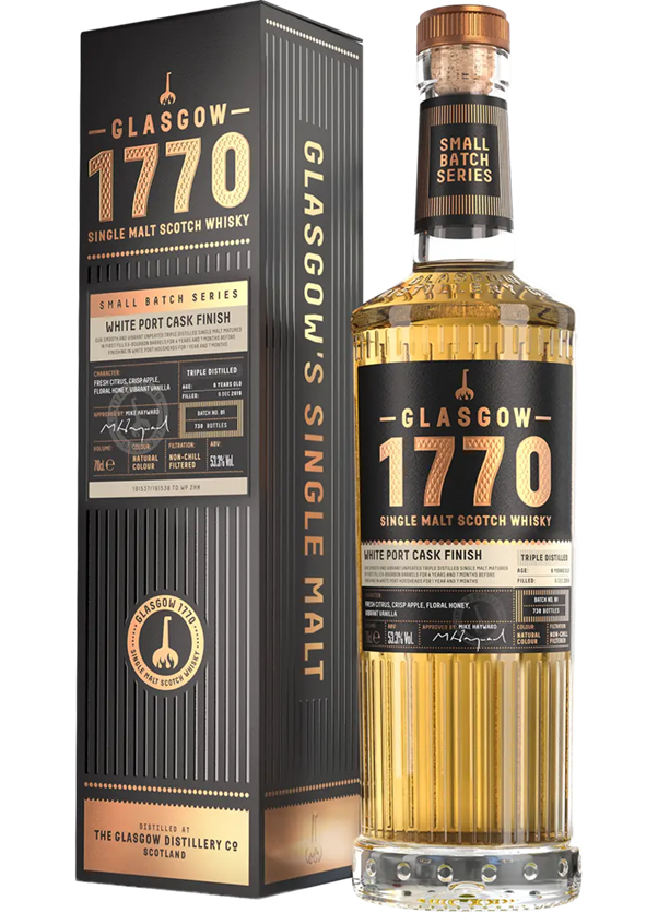 Glasgow 1770 White Port Cask Finish – Small Batch Series (53.3%)
